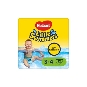 Підгузки Huggies Little Swimmer 3-4 (7-15 кг) 12 шт (36000183399) зображення 1