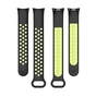 Ремінець до фітнес браслета BeCover Vents Style для Xiaomi Mi Smart Band 10 Black-Green (713629) - зменшене зображення 4
