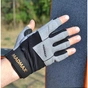 Рукавички для фітнесу MadMax MFG-871 Damasteel Grey/Black S (MFG-871_S) - зменшене зображення 4