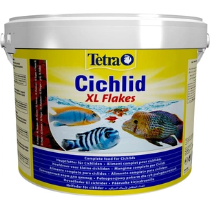 Корм для риб Tetra Cichlid XL Flakes в пластівцях 10 л (4004218201415) изображение 1