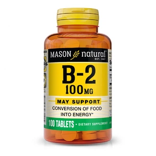Вітамін Mason Natural Вітамін B2 100 мг, Vitamin B2, 100 таблеток (MAV07141) зображення 1