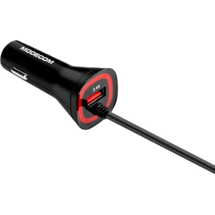 Зарядний пристрій Modecom USB 2.4A + cable Micro USB Royal KULU-01 (ZT-MC-KULU-01) зображення 1