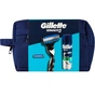 Набір косметики Gillette Бритва Mach3 з 2 змінними картриджами + Гель для гоління Series 200 мл + Косметичка (8700216075251) - зменшене зображення 2