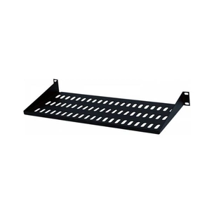 Полка Hypernet 19" 1U глиб. 200мм, консольна, чорна (CS-200-1U-BLACK) изображение 1