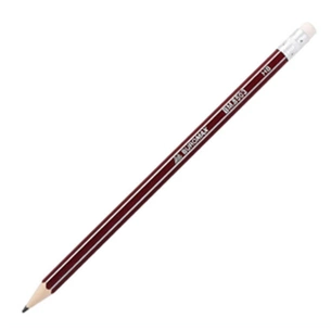 Олівець графітний Buromax НВ, with eraser, assorted colors, carton (BM.8503) зображення 1