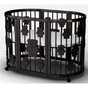 Ліжечко Ingvart SMART BED ROUND з ведмедиками венге (1361401) - зменшене зображення 1