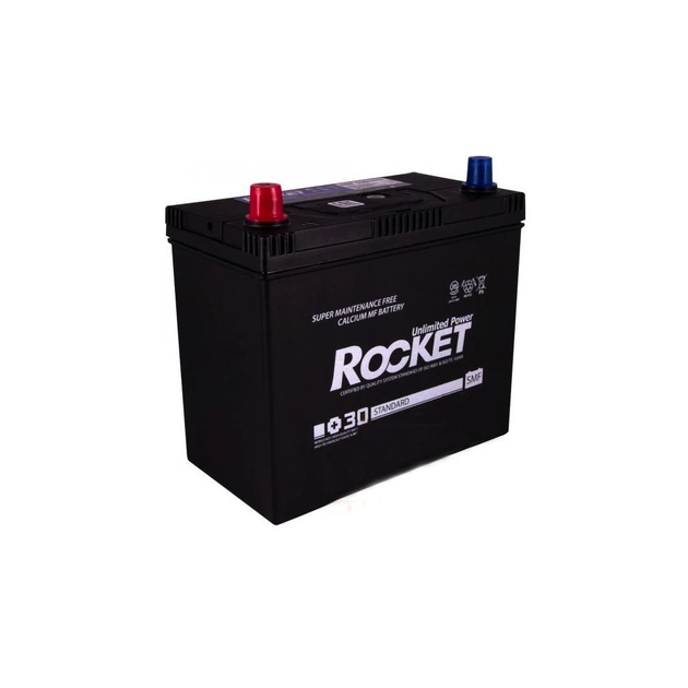 Акумулятор автомобільний ROCKET 45Ah (SMF 55B24RS) - зображення 1