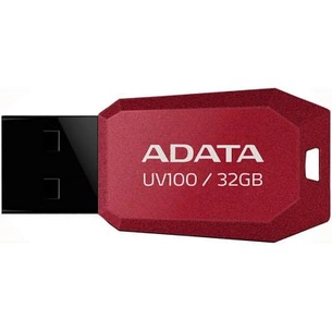 USB флеш накопичувач ADATA 32GB DashDrive UV100 Red USB 2.0 (AUV100-32G-RRD) зображення 1
