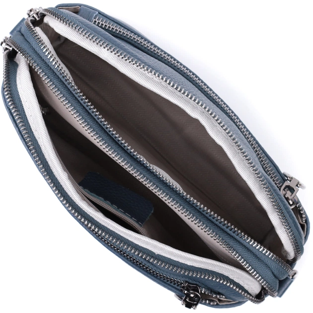 Сумка Vintage З натуральної шкіри Синя (22600) - зображення 9