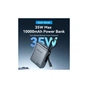 Батарея універсальна Vention 10000mAh 35W 3A PD, Type-C in/out, Built-in USB-C Cable, LED Display,Gray (FHEH0) - уменьшенное изображение 5