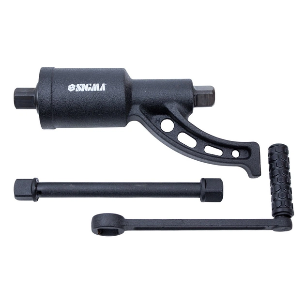 Гайковерт Sigma ручной 350мм, 6800Нм (1:68) с насадками 32, 33мм (6009021) - picture 3