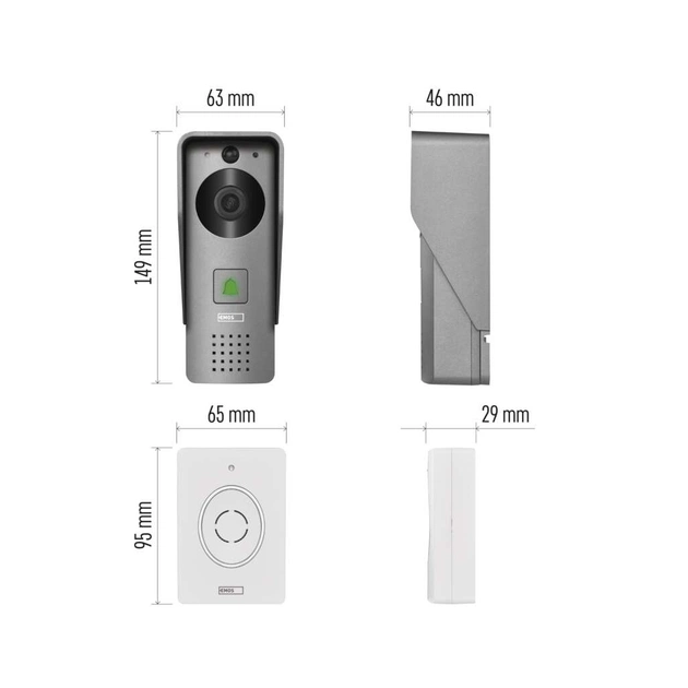 Відеодомофон EMOS GoSmart video Wi-Fi (H4031) - picture 11