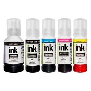 Чорнило ColorWay Epson L7160/7180 (140мл+4х70мл) BKP/BK/С/M/Y (CW-EP716/EW716SET01) зображення 1