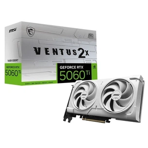 Відеокарта GF RTX 5060 Ti 16GB GDDR7 Ventus 2X OC White Plus MSI (GeForce RTX 5060 Ti 16G VENTUS 2X OC WHITE PLUS) зображення 1