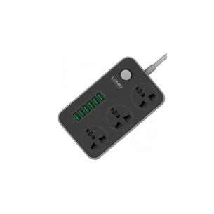 Сетевой фильтр питания LDNIO SC3604, 3 роз, 6 USB, 2м, Black (SC3604) изображение 1