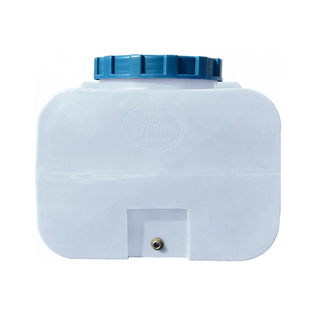 Ємність для води Пласт Бак квадратна харчова 200 л прямокутна біла (836) - picture 3