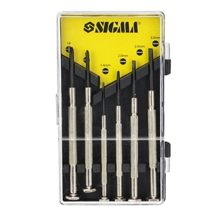 Набір викруток Sigma для точних робіт 6шт CrV (кейс) (4003051) зображення 1