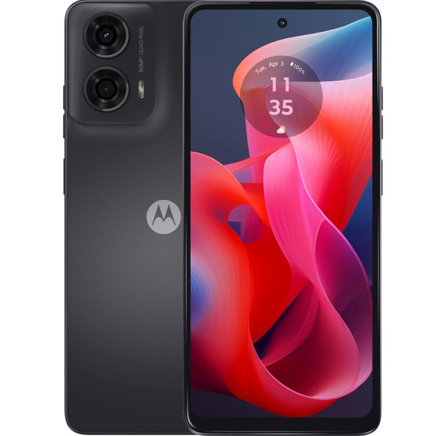 Мобільний телефон Motorola G24 4/128GB Matte Charcoal (PB180009RS) - зображення 1