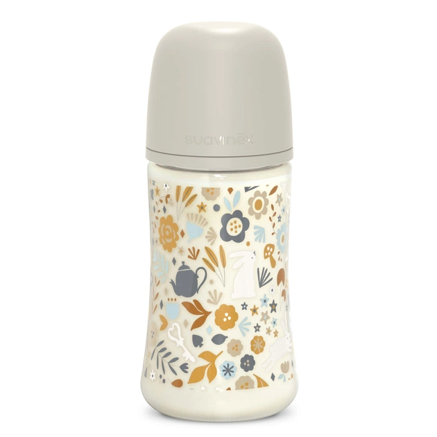 Пляшечка для годування Suavinex Wonderland 270 мл, фізіологічна, середній потік, біла (308747) - picture 2