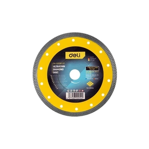 Круг відрізний Deli тонкий алмазний, по плитці, бетону, каменю 180 x 22,2 мм (EDH-CQP180-E2) зображення 1