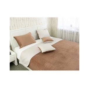 Покривало Руно двостороннє VeLour Шоколадно-молочне 150х220 см (360.55_Latte) зображення 1