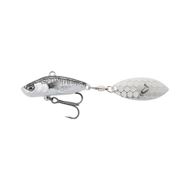 Блешня Savage Gear 3D Sticklebait Tailspin 73mm 13.0g Black Silver (1854.43.94) - picture 1