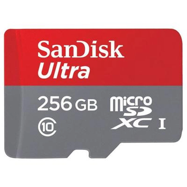 Карта пам'яті SanDisk 256GB microSDXC class 10 UHS-I Ultra (SDSQUNI-256G-GN6MA) - изображение 1