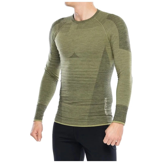 Термокофта Ortovox 230 Competition Long Sleeve Mns wild herbs - L - оливковий (025.001.1032) - изображение 1