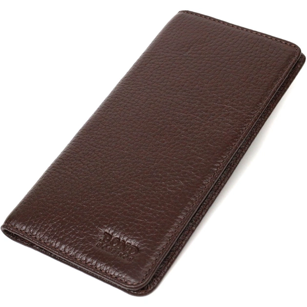 Гаманець Bond Accessories З натуральної зернистої шкіри Коричневий (22052) - зображення 1