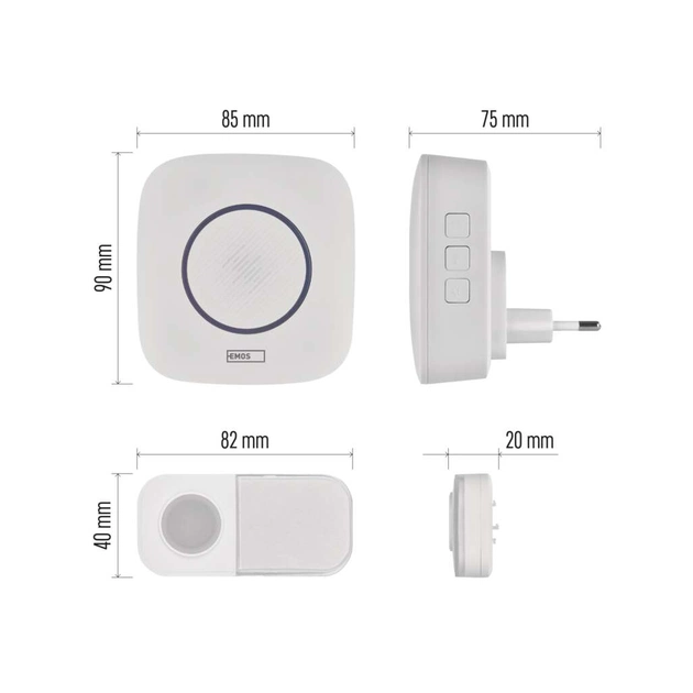 Дверний дзвінок EMOS P5737 230V (P5737) - picture 9