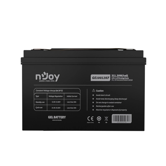 Акумуляторна батарея Njoy GE10012KF 12V 100AH (BTVGCAHOCHKKFCN01B) GEL - зображення 6