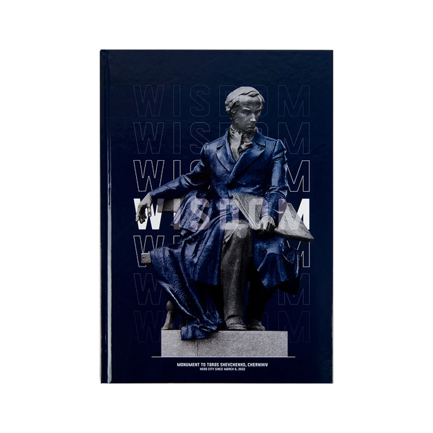 Канцелярская книга Axent Wisdom А4, 96 листов, клетка, темно-синяя (8422-553-A) - изображение 1