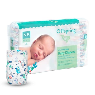 Підгузки Offspring Pat the Parrot розмір NB до 4 кг 56 шт (DP-OI-FAT-NB56P-PTP) зображення 1
