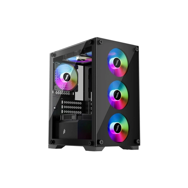 Корпус для ПК 1stPlayer X2-M-BK-4F1 - изображение 1
