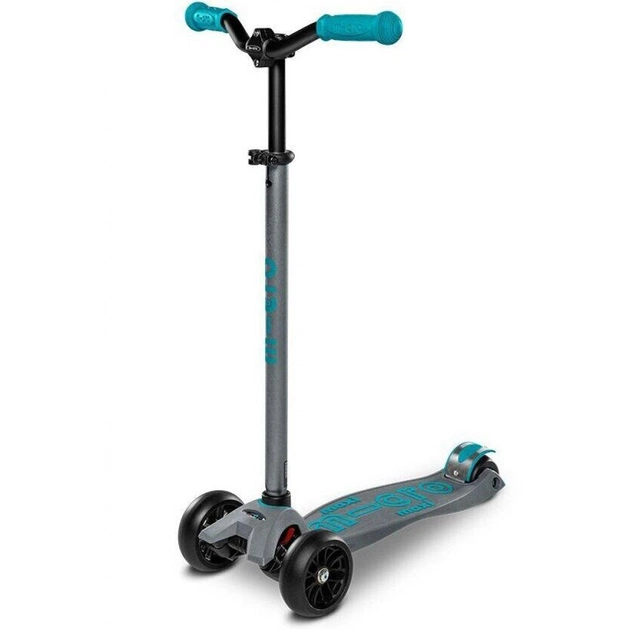Самокат Micro Maxi Deluxe PRO Grey/Aqua (MMD088) - изображение 1