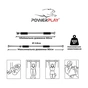 Турнік PowerPlay 4128 Pull Up Bar 60-90см Steel/Black розсувний (PP_4128) - зменшене зображення 2