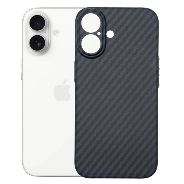 Чехол для мобильного телефона BeCover FIBRA Carbonite MagSafe Apple iPhone 17 Black (715406) - изображение 1