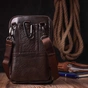 Сумка Vintage Чоловіча на пояс з натуральної шкіри Коричнева (22141) - зменшене зображення 7