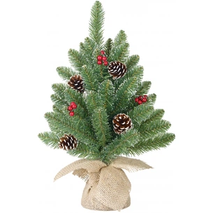 Штучна сосна Black Box Trees Creston Frosted зелена з шишками та ягодами 45 см (8718861153040) picture 1