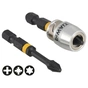Набір біт DeWALT IMPACT TORSION, ударних, Pz2, L=50 мм, 2 шт.+магнітний тримач (DT70535T) - зменшене зображення 1