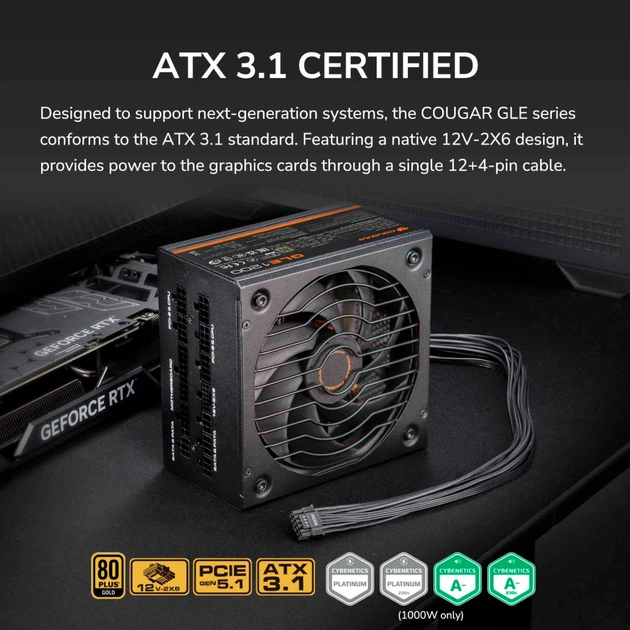 Блок питания Cougar 1000W (GLE1000) - изображение 11