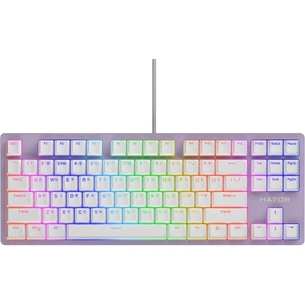 Клавіатура Hator Rockfall 2 Mecha TKL Orange USB Lilac (HTK-724) зображення 1
