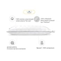 Подушка MirSon пухова Hand Made Royal Pearl 907 середня 60x60 (2200000555755) - зменшене зображення 2