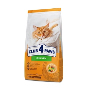 Сухий корм для кішок Club 4 Paws Преміум Adult Cats 7+ з куркою 14 кг (4820269144996) зображення 1