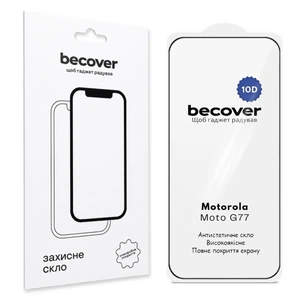 Скло захисне BeCover 10D Motorola Moto G77 Black (715714) зображення 1