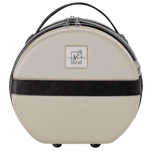 Косметичка Semi Line Бьюті-кейс 5L Champagne/Black (DAS302681) - зображення 5