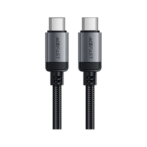 Дата кабель USB-C to USB-C 1.2m 3A aluminum alloy C20-03 Black Acefast (6974316283775) зображення 1