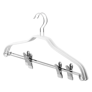 Плічка Ardesto Металеві з ПВХ покриттям З прищіпками Білі 42 см 2 шт. (ARHC2802WC) зображення 1