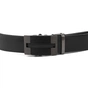 Ремінь Vintage Чоловічий з лінійною пряжкою Чорний (20290) - зменшене зображення 2