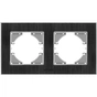 Рамка Videx BINERA чорний алюміній 2 пости (VF-BNFRA2H-B) - уменьшенное изображение 1